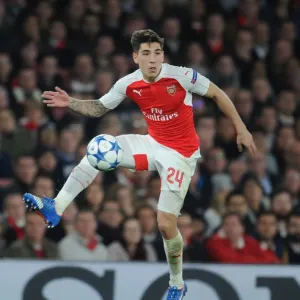 Arsenal's Hector Bellerin in Action Against FC Bayern Munich at the Emirates Stadium - UEFA Champions League 2015/16 Arsenal's Hector Bellerin in Action Against FC Bayern Munich at the Emirates Stadium - UEFA Champions League 2015/16