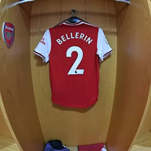 Arsenal's Hector Bellerin in the Changing Room Before Arsenal v Everton (2019-20)