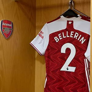 Arsenal's Hector Bellerin in Empty Emirates Stadium: Arsenal v Sheffield United, 2020-21 Premier League