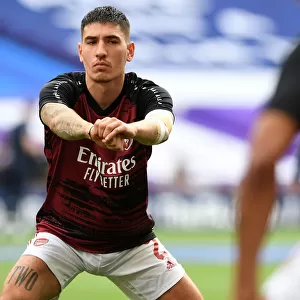 Arsenal's Hector Bellerin Gears Up for FA Cup Final Against Chelsea at Empty Wembley Stadium (Arsenal v Chelsea, FA Cup 2020)