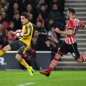 Arsenal's Hector Bellerin Outruns Southampton's Sam McQueen in FA Cup Showdown Arsenal's Hector Bellerin Outruns Southampton's Sam McQueen in FA Cup Showdown