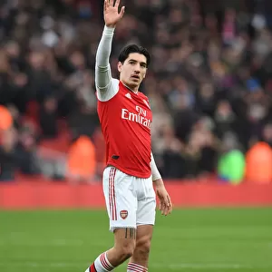 Arsenal's Hector Bellerin Reacts After Arsenal FC vs West Ham United, Premier League 2019-20