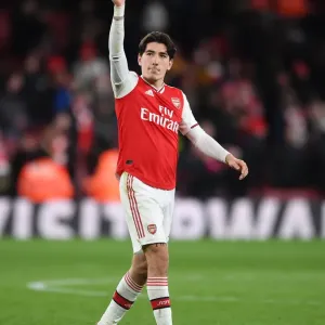 Arsenal's Hector Bellerin Reacts After Arsenal FC vs Everton FC, Premier League 2019-2020