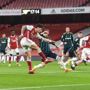 Arsenal's Hector Bellerin Scores Third Goal Against Leeds United in Premier League Showdown Arsenal's Hector Bellerin Scores Third Goal Against Leeds United in Premier League Showdown
