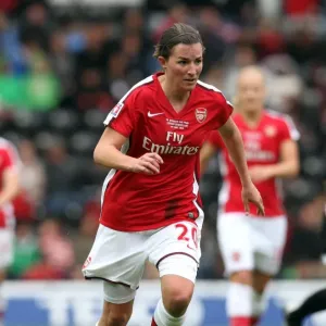 Arsenal's Helen Lander Celebrates FA Cup Final Victory Over Sunderland WFC