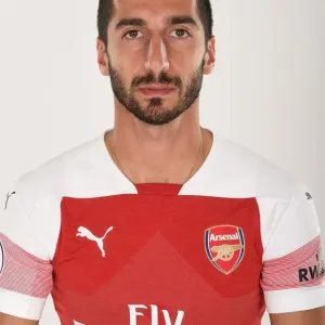 Arsenal's Henrikh Mkhitaryan at 2018/19 First Team Photo Call