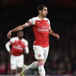Arsenal's Henrikh Mkhitaryan in Action during the 2019 Europa League Semi-Final vs Valencia