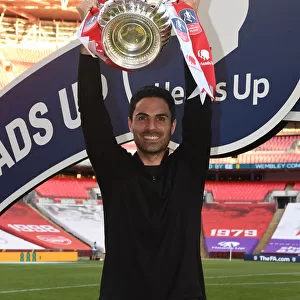 Arsenal's Historic FA Cup Victory Against Chelsea in Empty Wembley Stadium: Mikel Arteta Celebrates Amidst the Pandemic