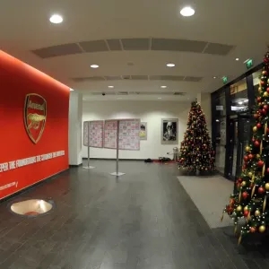 Arsenal's Holiday Spirit: Christmas Trees at Emirates Stadium (Arsenal v Hull City, 2013-14)