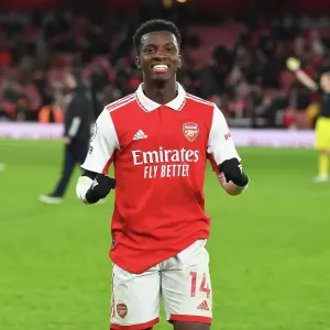 Arsenal's Holiday Victory: Nketiah Scores the Decisive Goal Against West Ham United (2022-23) Arsenal's Holiday Victory: Nketiah Scores the Decisive Goal Against West Ham United (2022-23)