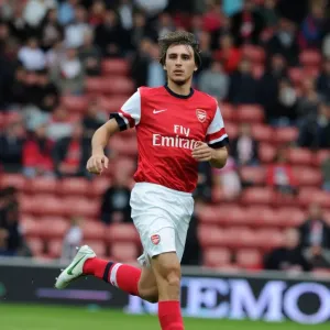 Arsenal's Ignasi Miquel in Pre-Season Action Against Anderlecht (2012-13)