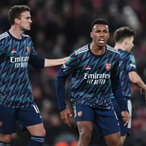 Arsenal's Intense Rivalry: Holding vs. Gabriel - Carabao Cup Semi-Final Showdown between Arsenal and Liverpool