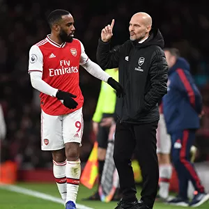 Arsenal's Interim Coach Freddie Ljungberg Leads Team at Emirates Stadium: Arsenal vs Brighton (2019-20)