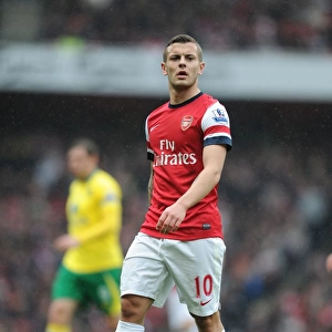 Arsenal's Jack Wilshere in Action: Arsenal vs. Norwich City (2012-13)