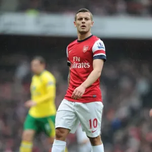 Arsenal's Jack Wilshere in Action: Arsenal vs. Norwich City (2012-13) Arsenal's Jack Wilshere in Action: Arsenal vs. Norwich City (2012-13)