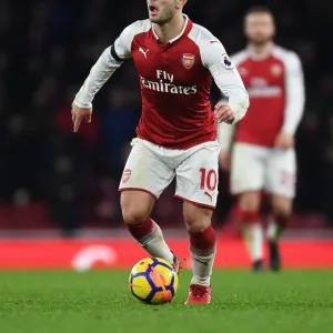 Arsenal's Jack Wilshere in Action against Crystal Palace - Premier League 2017-18