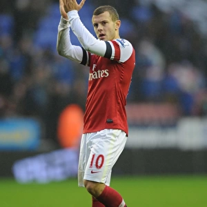 Arsenal's Jack Wilshere Applauding Fans after Wigan Victory (2012-13)
