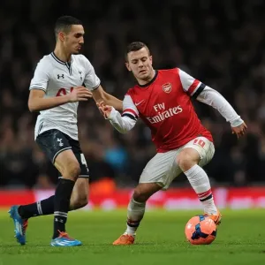 Arsenal's Jack Wilshere Battles Past Tottenham's Nabil Bentaleb in FA Cup Clash Arsenal's Jack Wilshere Battles Past Tottenham's Nabil Bentaleb in FA Cup Clash