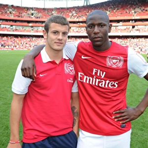 Arsenal's Jack Wilshere and Benik Afobe Clash with New York Red Bulls in 2011-12 Emirates Cup