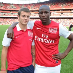 Arsenal's Jack Wilshere and Benik Afobe Clash with New York Red Bulls in 2011-12 Emirates Cup
