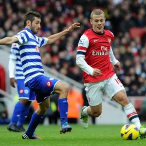 Arsenal's Jack Wilshere Clashes with QPR's Esteban Granero (2012-13)