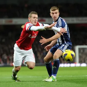 Arsenal's Jack Wilshere Clashes with West Brom's James Morrison in Premier League Showdown (2012-13)