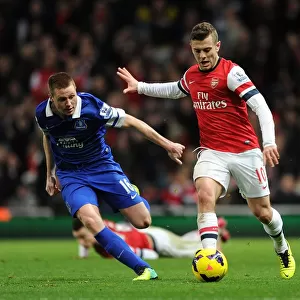Arsenal's Jack Wilshere Faces Off Against Everton's James McCarthy in Premier League Clash