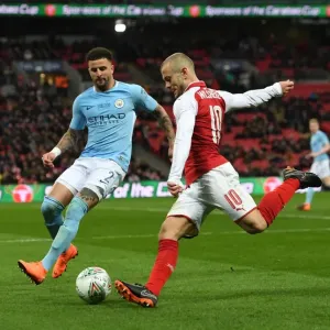 Arsenal's Jack Wilshere Faces Off Against Manchester City's Kyle Walker in Carabao Cup Final Showdown Arsenal's Jack Wilshere Faces Off Against Manchester City's Kyle Walker in Carabao Cup Final Showdown