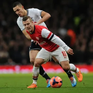 Arsenal's Jack Wilshere Overpowers Tottenham's Bentaleb in FA Cup Battle Arsenal's Jack Wilshere Overpowers Tottenham's Bentaleb in FA Cup Battle