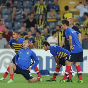 Arsenal's Jack Wilshere Prepares for Fenerbahce Showdown in Champions League Play-offs, Istanbul 2013