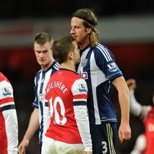 Arsenal's Jack Wilshere Scores Against West Brom's Jonas Olsson: Arsenal 2-0 (Barclays Premier League, 2012-13)