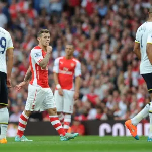 Arsenal's Jack Wilshere and Tottenham's Younes Kaboul Lock Eyes During Intense Rivalry Arsenal's Jack Wilshere and Tottenham's Younes Kaboul Lock Eyes During Intense Rivalry