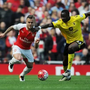 Arsenal's Jack Wilshere vs. Aly Cissokho: A Premier League Battle at Emirates Stadium Arsenal's Jack Wilshere vs. Aly Cissokho: A Premier League Battle at Emirates Stadium