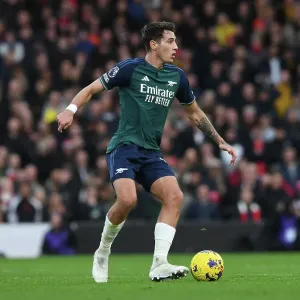 Arsenal's Jakub Kiwior in Action: Fulham vs. Arsenal, 2023-24 Premier League Arsenal's Jakub Kiwior in Action: Fulham vs. Arsenal, 2023-24 Premier League