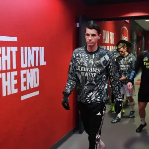 Arsenal's Jakub Kiwior Gears Up: Arsenal FC vs West Ham United, Premier League 2023-24 Arsenal's Jakub Kiwior Gears Up: Arsenal FC vs West Ham United, Premier League 2023-24