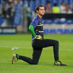 Arsenal's James Shea: Pre-Match Focus at Montpellier, 2012 Arsenal's James Shea: Pre-Match Focus at Montpellier, 2012