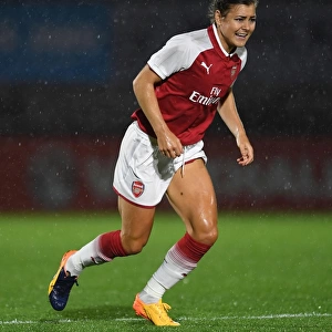 Arsenal's Jemma Rose in Action: Arsenal Women vs Everton Ladies Pre-Season Match