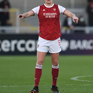 Arsenal's Jennifer Beattie in Action: Arsenal Women vs Birmingham City Women, FA WSL Match, 2020-21
