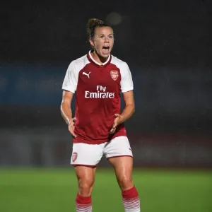Arsenal's Jessica Samuelsson in Action Against Everton Ladies: Pre-Season Friendly