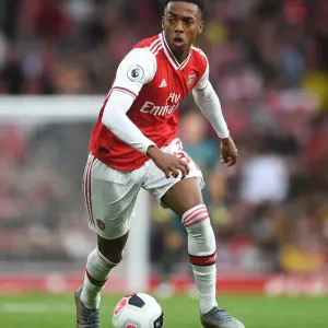 Arsenal's Joe Willock in Action Against Aston Villa - Premier League 2019-20