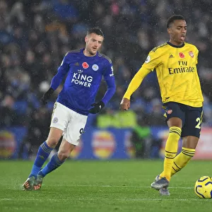 Arsenal's Joe Willock in Action against Leicester City - Premier League Showdown
