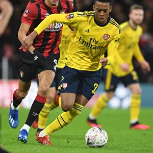 Arsenal's Joe Willock Clashes with Bournemouth's Dominic Solanke in FA Cup Fourth Round