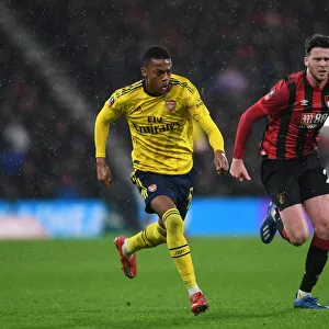Arsenal's Joe Willock Clashes with Bournemouth's Jack Simpson in FA Cup Fourth Round
