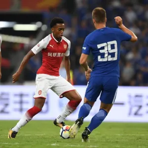 Arsenal's Joe Willock vs. Chelsea's Mario Pasalic: A Clash of Young Talents in Arsenal vs. Chelsea Pre-Season 2017-18, Beijing