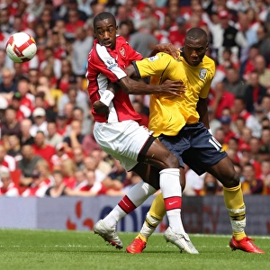 Arsenal's Johan Djourou Scores Against Ishmael Miller's West Brom in FA Premier League: Arsenal 1-0 West Bromwich Albion, August 16, 2008