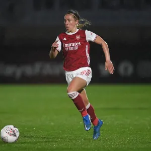 Arsenal's Jordan Nobbs in Action against West Ham United Women in FA WSL Match Amidst Empty Stands (2020-21) Arsenal's Jordan Nobbs in Action against West Ham United Women in FA WSL Match Amidst Empty Stands (2020-21)