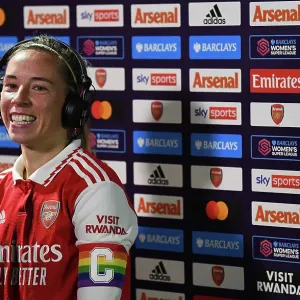 Arsenal's Jordan Nobbs Celebrates Post-Match Victory over West Ham United (Barclays WSL 2022-23)
