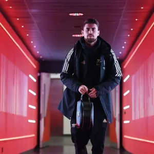 Arsenal's Jorginho Arrives at Emirates Stadium Ahead of Arsenal v Crystal Palace Premier League Clash (2022-23)