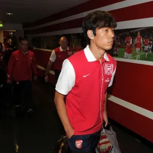 Arsenal's Ju Young Park Scores the Only Goal Against Swansea City in Premier League Match, 10/9/11 (Arsenal 1:0 Swansea City)