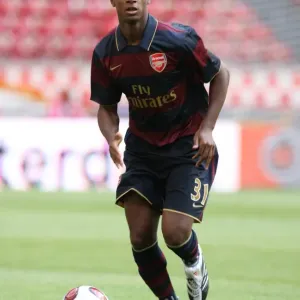 Arsenal's Justin Hoyte in Action: 2-1 Win Over Lazio, Amsterdam Tournament 2007